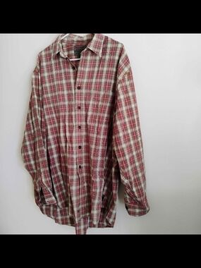Abercrombie & Fitch XL Red/White Plaid Button-Down Shirt Vintage